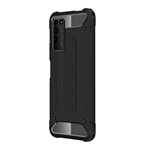 Honor X10 5G Gigapack Defender szilikon telefonvédő ütésállóság, fémhatás, FEKETE