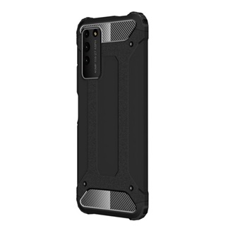 Honor X10 5G Gigapack Defender szilikon telefonvédő ütésállóság, fémhatás, FEKETE