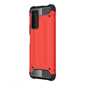 Honor X10 5G Gigapack Defender szilikon telefonvédő ütésállóság, fémhatás, PIROS