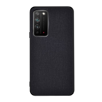 Honor X10 5G Gigapack Szilikon telefonvédő ütésállóság, textil hátlap, FEKETE