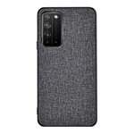 Honor X10 5G Gigapack Szilikon telefonvédő ütésállóság, textil hátlap, SÖTÉTSZÜRKE