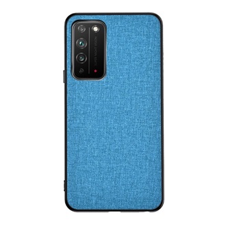 Honor X10 5G Gigapack Szilikon telefonvédő ütésállóság, textil hátlap, VILÁGOSKÉK
