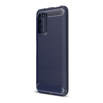Honor X10 5G Gigapack szilikon telefonvédő ütésállóság, karbon minta, SÖTÉTKÉK