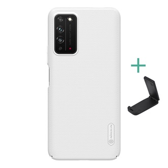 Honor X10 5G NILLKIN SUPER FROSTED műanyag telefonvédő gumírozott, érdes felület + asztali tartó, FEHÉR
