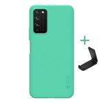 Honor X10 5G NILLKIN SUPER FROSTED műanyag telefonvédő gumírozott, érdes felület + asztali tartó, MENTAZÖLD