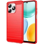 Honor X5c Plus GIGAPACK Szilikon telefonvédő ütésállóság, karbon minta, PIROS