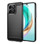 Honor X6b Gigapack Szilikon telefonvédő ütésállóság, karbon minta, FEKETE