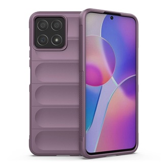 Honor X8 4G Gigapack szilikon telefonvédő ütésállóság, 3D, LILA