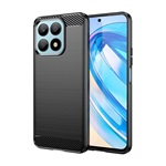 Honor X8a GIGAPACK szilikon telefonvédő ütésállóság, karbon minta, FEKETE