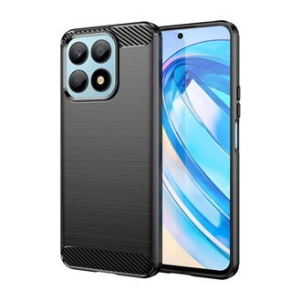 Honor X8a GIGAPACK szilikon telefonvédő ütésállóság, karbon minta, FEKETE