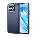 Honor X8a Gigapack szilikon telefonvédő ütésállóság, karbon minta, SÖTÉTKÉK