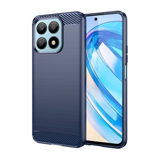 Honor X8a Gigapack szilikon telefonvédő ütésállóság, karbon minta, SÖTÉTKÉK