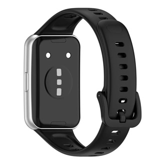 Huawei Band 11 Pro / Band 11 GIGAPACK Pótszíj egyedi méret, szilikon, FEKETE