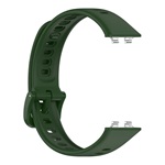 Huawei Band 11 Pro / Band 11 GIGAPACK Pótszíj egyedi méret, szilikon, SÖTÉTZÖLD