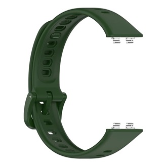 Huawei Band 11 Pro / Band 11 GIGAPACK Pótszíj egyedi méret, szilikon, SÖTÉTZÖLD