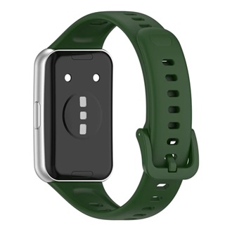 Huawei Band 11 Pro / Band 11 GIGAPACK Pótszíj egyedi méret, szilikon, SÖTÉTZÖLD