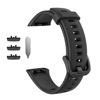 Huawei Band 6 Gigapack pótszíj egyedi méret, szilikon, FEKETE