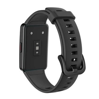 Huawei Band 6 Gigapack pótszíj egyedi méret, szilikon, FEKETE