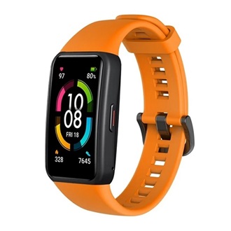 Huawei Band 6 Gigapack pótszíj egyedi méret, szilikon, NARANCS