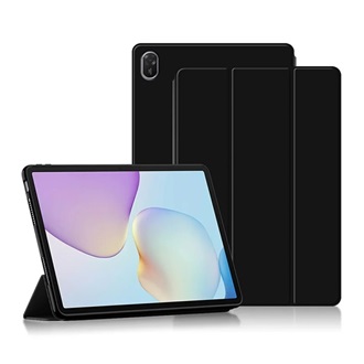 Huawei MatePad 11.5 (2026) GIGAPACK Tok álló, bőr hatású aktív FLIP, asztali tartó, FEKETE