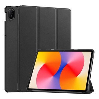 Huawei MatePad SE 11 GIGAPACK Tok álló, bőr hatású aktív FLIP, asztali tartó, FEKETE