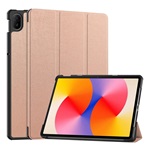 Huawei MatePad SE 11 GIGAPACK Tok álló, bőr hatású aktív FLIP, asztali tartó, ROZÉARANY