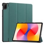 Huawei MatePad SE 11 GIGAPACK Tok álló, bőr hatású aktív FLIP, asztali tartó, SÖTÉTZÖLD