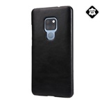 Huawei Mate 20 Gigapack Műanyag telefonvédő valódi bőr hátlap FEKETE