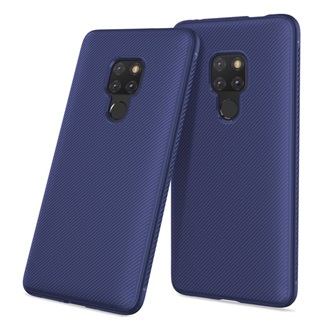 Huawei Mate 20 Gigapack szilikon telefonvédő ütésállóság, csíkos, SÖTÉTKÉK
