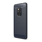 Huawei Mate 20 Gigapack szilikon telefonvédő ütésállóság, karbon minta, SÖTÉTKÉK