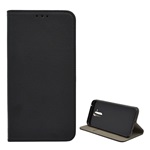 Huawei Mate 20 Lite Gigapack tok álló, bőr hatású FLIP, asztali tartó, FEKETE