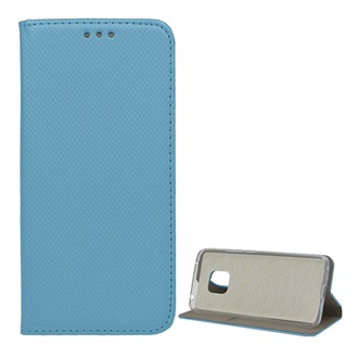 Huawei Mate 20 Pro Gigapack tok álló, bőr hatású FLIP, rombusz, VILÁGOSKÉK