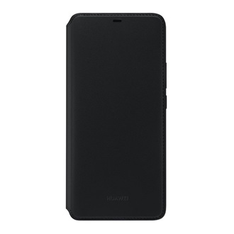 Huawei Mate 20 Pro HUAWEI tok álló, bőr hatású FLIP, kártyazseb, FEKETE