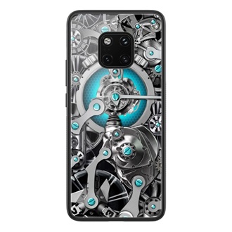 Huawei Mate 20 Pro NILLKIN SPACETIME szilikon telefonvédő ütésállóság, fogaskerék, FEKETE