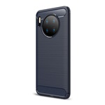Huawei Mate 30 Gigapack szilikon telefonvédő ütésállóság, karbon minta, SÖTÉTKÉK