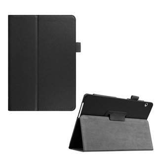 Huawei Mediapad T3 10 WIFI GIGAPACK tok álló, bőr hatású FLIP, ceruza tartó, FEKETE