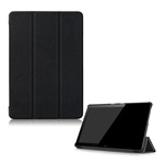 Huawei Mediapad T5 10 WIFI Gigapack tok álló, bőr hatású FLIP, asztali tartó, FEKETE