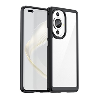 Huawei Nova 11 Pro Gigapack Szilikon telefonvédő ütésállóság, átlátszó hátlap, FEKETE
