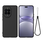 Huawei Nova 14 Pro GIGAPACK Szilikon telefonvédő matt, prémium + kézpánt, FEKETE