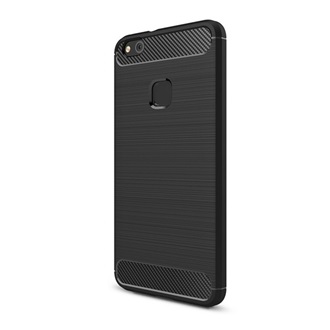 Huawei P10 Lite Gigapack szilikon telefonvédő ütésállóság, karbon minta, FEKETE