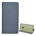 Huawei P10 Lite Gigapack tok álló, bőr hatású FLIP, rombusz, SZÜRKE