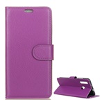 Huawei P30 Lite Gigapack tok álló, bőr hatású FLIP, prémium, LILA