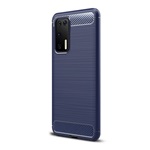 Huawei P40 Gigapack szilikon telefonvédő ütésállóság, karbon minta, SÖTÉTKÉK