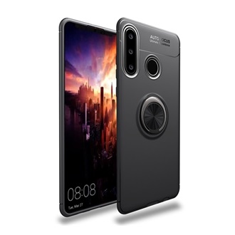 Huawei P40 Lite E Gigapack Szilikon telefonvédő asztali tartó, mágneses, FEKETE