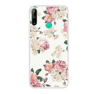 Huawei P40 Lite E Gigapack Szilikon telefonvédő bazsarózsa FEHÉR