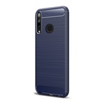Huawei P40 Lite E Gigapack Szilikon telefonvédő ütésállóság, karbon minta, SÖTÉTKÉK
