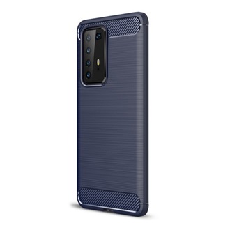 Huawei P40 Pro 5G Gigapack szilikon telefonvédő ütésállóság, karbon minta, SÖTÉTKÉK