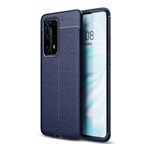 Huawei P40 Pro+ 5G Gigapack szilikon telefonvédő ütésállóság, varrás minta, SÖTÉTKÉK