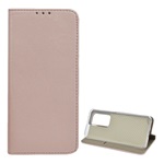 Huawei P40 Pro 5G Gigapack tok álló, bőr hatású FLIP, asztali tartó, ROZÉARANY