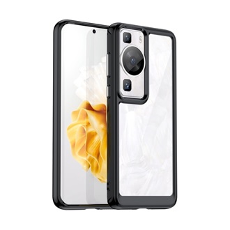 Huawei P60 Pro Gigapack Szilikon telefonvédő ütésállóság, átlátszó hátlap, FEKETE